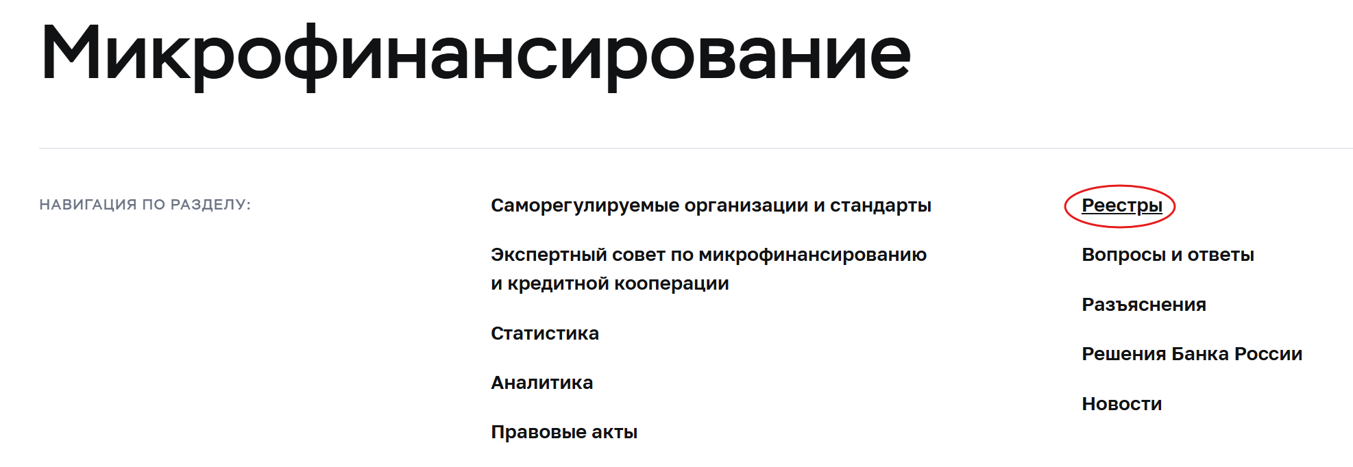 Реестр МФО ЦБ РФ - проверка МФО на официальном сайте Госреестра 3