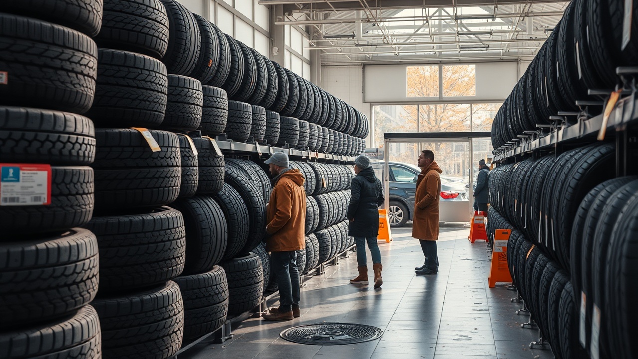 Спрос на зимние шины просел в начале сезона